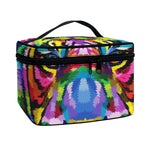 Colorful Tiger Portrait Print Travel Makeup Bag