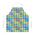 Colorful Tiki Pattern Print Adjustable Apron