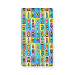 Colorful Tiki Pattern Print Baby Crib Sheet