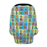 Colorful Tiki Pattern Print Baby Seat Cover