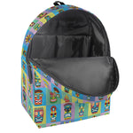 Colorful Tiki Pattern Print Backpack