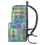Colorful Tiki Pattern Print Backpack