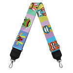 Colorful Tiki Pattern Print Bag Strap