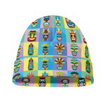 Colorful Tiki Pattern Print Beanie