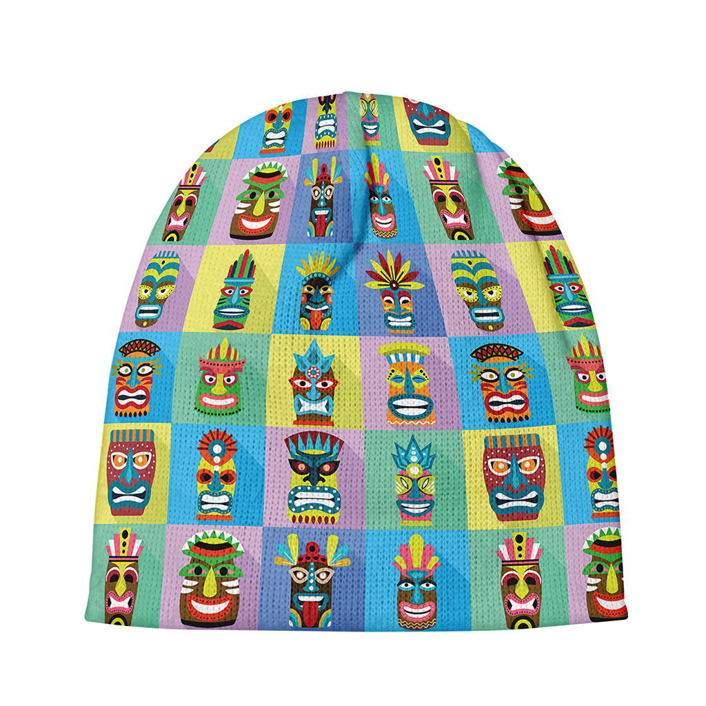 Colorful Tiki Pattern Print Beanie