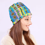 Colorful Tiki Pattern Print Beanie