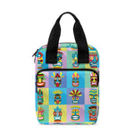 Colorful Tiki Pattern Print Bible Tote Bag