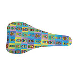 Colorful Tiki Pattern Print Bicycle Seat Cover