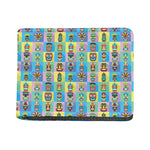 Colorful Tiki Pattern Print Bifold Wallet