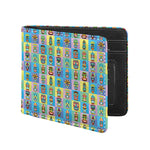 Colorful Tiki Pattern Print Bifold Wallet