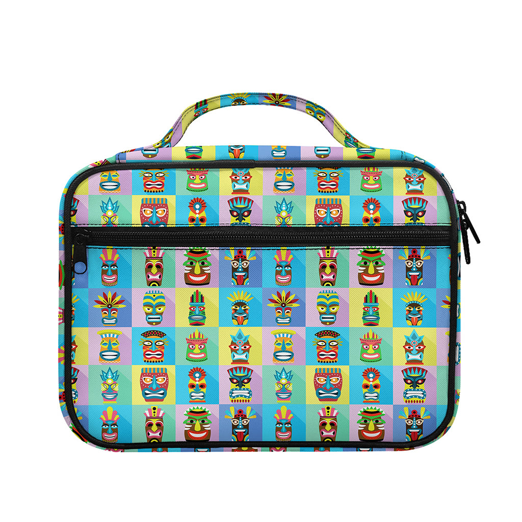 Colorful Tiki Pattern Print Briefcase Bible Bag