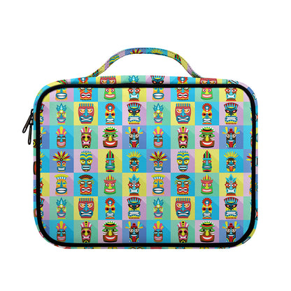 Colorful Tiki Pattern Print Briefcase Bible Bag