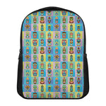 Colorful Tiki Pattern Print Casual Backpack