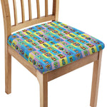 Colorful Tiki Pattern Print Chair Cushion Cover