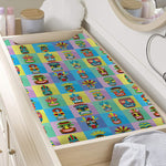 Colorful Tiki Pattern Print Changing Pad Cover
