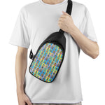 Colorful Tiki Pattern Print Chest Bag