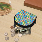 Colorful Tiki Pattern Print Coin Purse