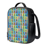 Colorful Tiki Pattern Print Crossbody Lunch Bag