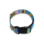 Colorful Tiki Pattern Print Dog Collar