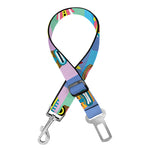 Colorful Tiki Pattern Print Dog Seat Belt