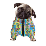 Colorful Tiki Pattern Print Dog Zip Up Jacket
