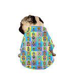 Colorful Tiki Pattern Print Dog Zip Up Jacket