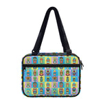 Colorful Tiki Pattern Print Double Strap Bible Bag