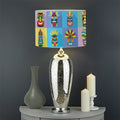 Colorful Tiki Pattern Print Drum Lamp Shade