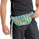 Colorful Tiki Pattern Print Fanny Pack