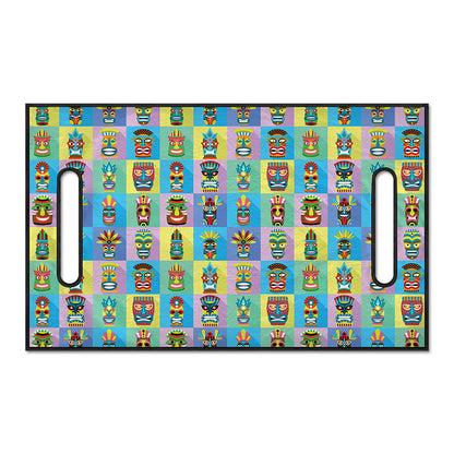 Colorful Tiki Pattern Print Golf Cart Seat Cover
