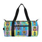 Colorful Tiki Pattern Print Gym Bag