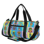 Colorful Tiki Pattern Print Gym Bag
