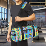 Colorful Tiki Pattern Print Gym Bag