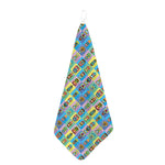 Colorful Tiki Pattern Print Hand Towel