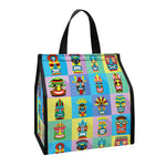 Colorful Tiki Pattern Print Insulated Lunch Tote