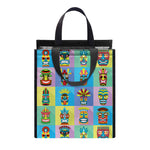 Colorful Tiki Pattern Print Insulated Lunch Tote