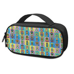 Colorful Tiki Pattern Print Insulin Cooler Travel Case
