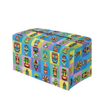 Colorful Tiki Pattern Print Leather Tissue Box Cover