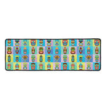 Colorful Tiki Pattern Print Long Kitchen Mat