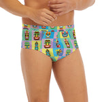 Colorful Tiki Pattern Print Men's Briefs