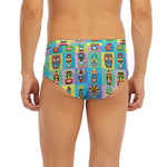Colorful Tiki Pattern Print Men's Briefs