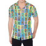 Colorful Tiki Pattern Print Men's Shirt