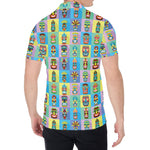 Colorful Tiki Pattern Print Men's Shirt