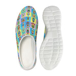 Colorful Tiki Pattern Print Mesh Casual Shoes