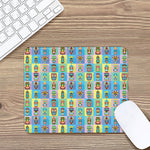 Colorful Tiki Pattern Print Mouse Pad