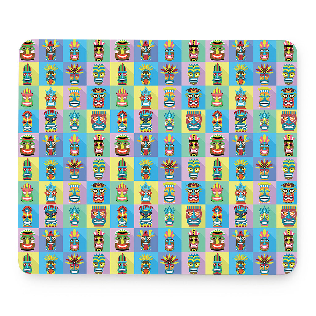 Colorful Tiki Pattern Print Mouse Pad