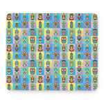 Colorful Tiki Pattern Print Mouse Pad