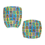 Colorful Tiki Pattern Print Office Chair Cover