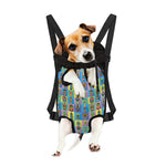 Colorful Tiki Pattern Print Pet Carrier Backpack