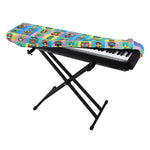Colorful Tiki Pattern Print Piano Keyboard Cover
